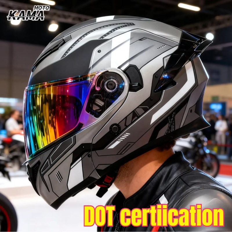 Modular Flip Up Motorcycle Helmet Dot Approved - Caschi da moto omologati DOT con